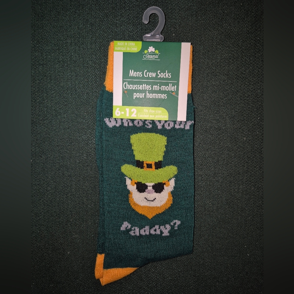 "Who's Your Paddy?" Mens Crew Socks